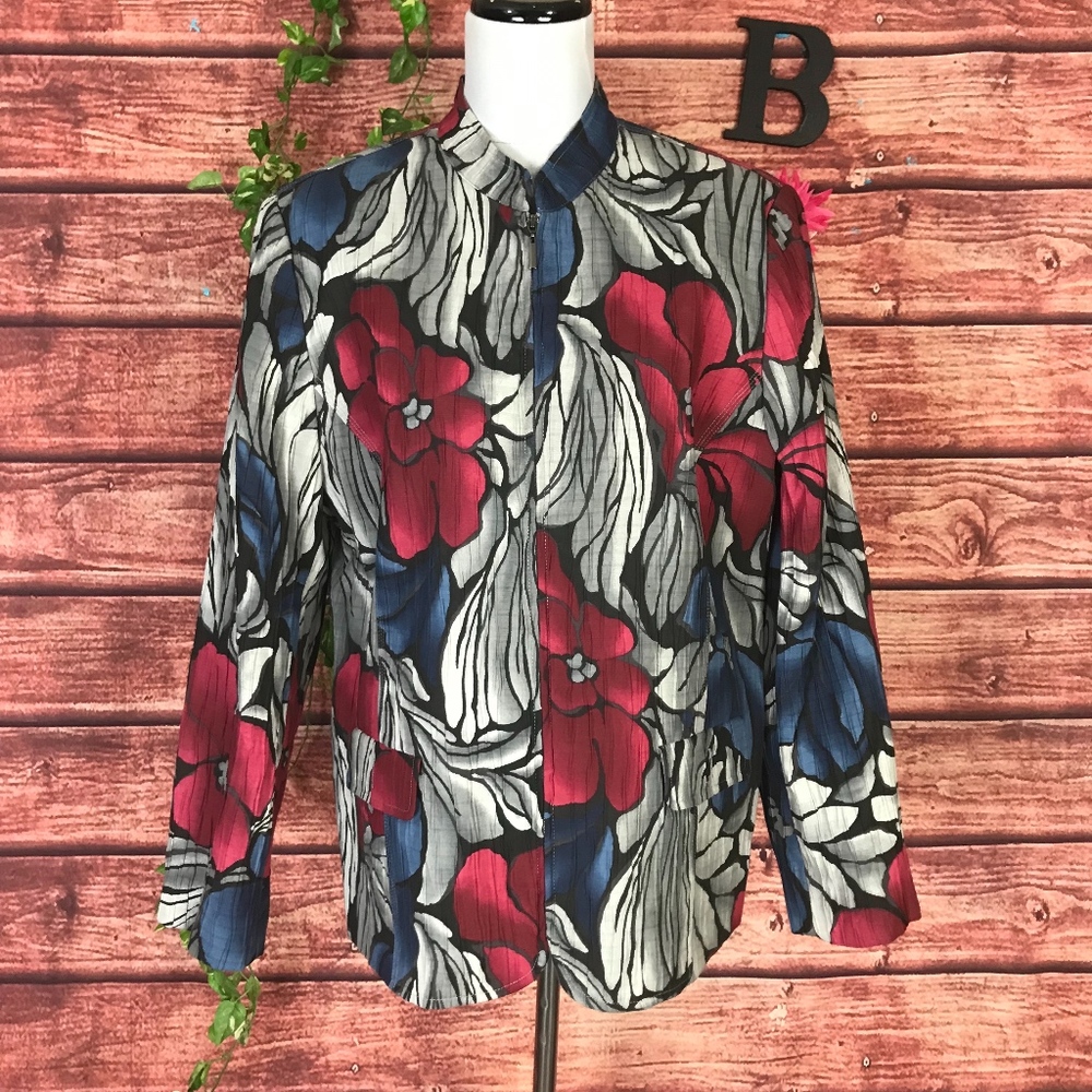Alfred Dunner Blazer Jacket Plus size 18 Red Blue